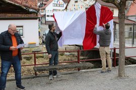 Einweihung der Festjahrestafel