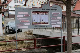 Einweihung der Festjahrestafel