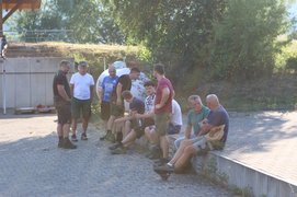 Aufbau fürs Festwochenende